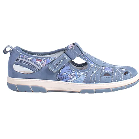 Jana Shoes<Ladies Cross Strap Shoes - 23671-44 - Blue