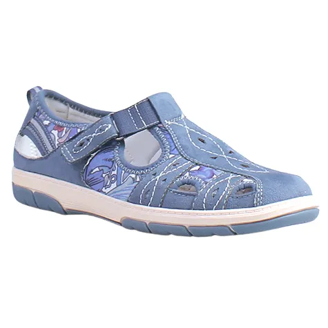 Jana Shoes<Ladies Cross Strap Shoes - 23671-44 - Blue
