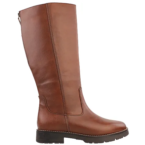 Jana Ladies Wide Fitting | Boots<Ladies Knee Boots - 25564-43 - Cognac