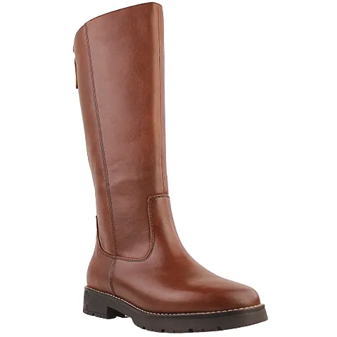 Jana Ladies Wide Fitting | Boots<Ladies Knee Boots - 25564-43 - Cognac