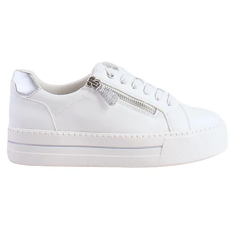 Jana Trainers<Ladies Platform Trainers - 23767-43 - White / Silver