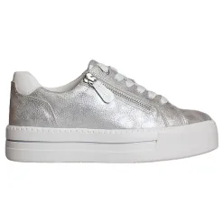 Jana Trainers<Ladies Platform Trainers - 23767-43 - Silver