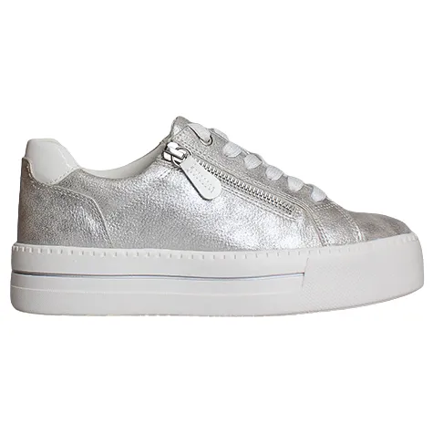 Jana Trainers<Ladies Platform Trainers - 23767-43 - Silver