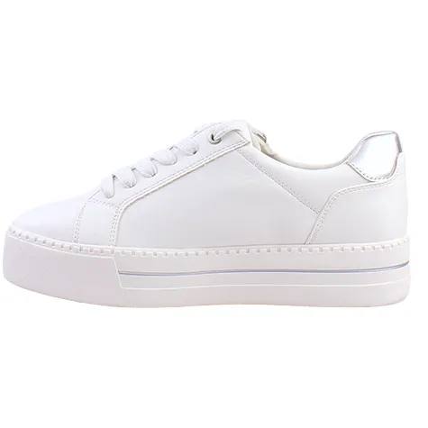 Jana Trainers<Ladies Platform Trainers - 23767-43 - White / Silver