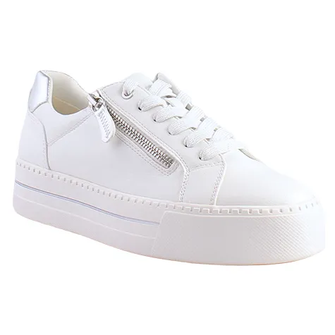 Jana Trainers<Ladies Platform Trainers - 23767-43 - White / Silver