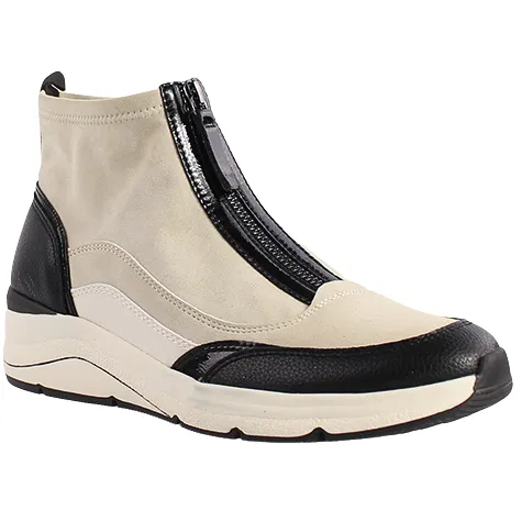 Jana Boots<Ladies Wedge Boots - 25473-43 - Ivory/Black