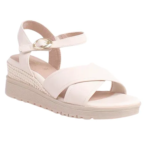 Jana Sandals<Ladies Wedge Sandals - 28777-44 - Beige