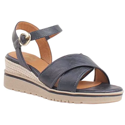 Jana Sandals<Ladies Wedge Sandals - 28777-44 - Navy