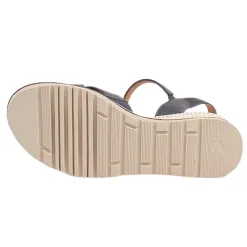 Jana Sandals<Ladies Wedge Sandals - 28777-44 - Navy