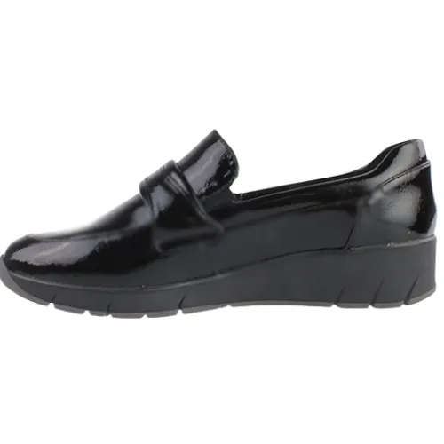 Jana Shoes<Ladies Wedge Shoes - 24666-43 - Black Patent