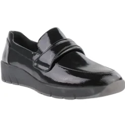 Jana Shoes<Ladies Wedge Shoes - 24666-43 - Black Patent