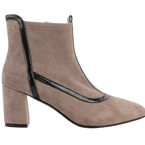 Kate Appleby Boots<Block Heeled Ankle Boots - Bolsover - Taupe Suede