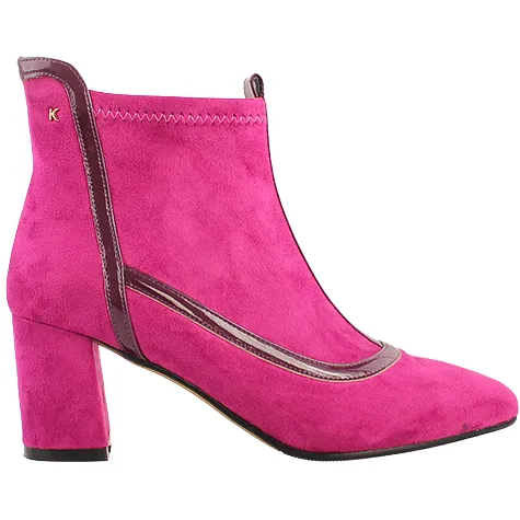 Kate Appleby Boots<Block Heeled Ankle Boots - Bolsover - Pink Suede
