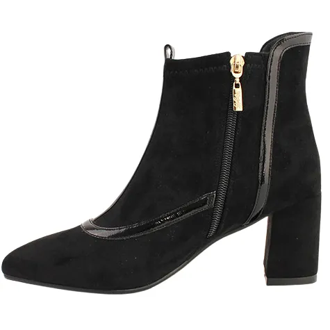 Kate Appleby Boots<Block Heeled Ankle Boots - Bolsover - Black Suede
