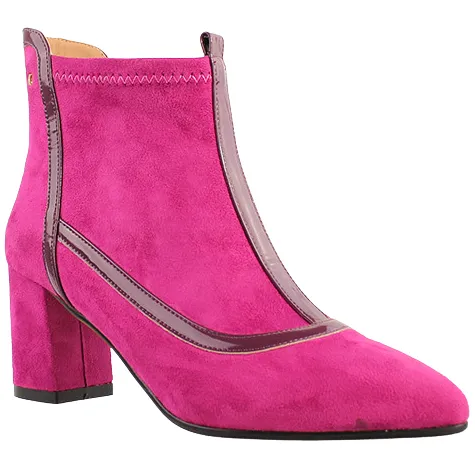 Kate Appleby Boots<Block Heeled Ankle Boots - Bolsover - Pink Suede