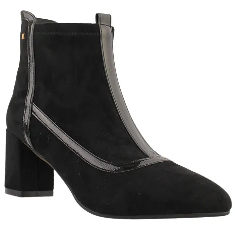Kate Appleby Boots<Block Heeled Ankle Boots - Bolsover - Black Suede