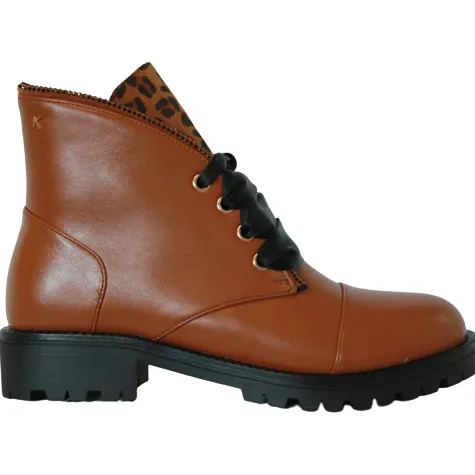 Kate Appleby Boots<Ankle Boots - Durham - Tan/Fudge Leopard