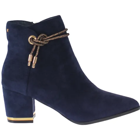 Kate Appleby Boots<Block Heeled Ankle Boots - Llminster - Navy Suede