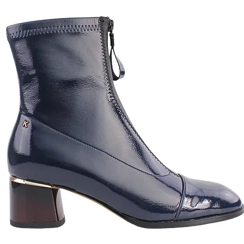 Kate Appleby Heels<Block Heeled Loafers - Ongar - Black Velvet