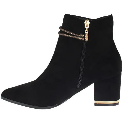 Kate Appleby Boots<Block Heeled Ankle Boots - Greenhill - Black Patent