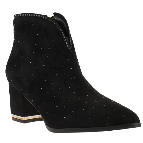 Kate Appleby Boots<Block Heeled Ankle Boots - Moneyglass - Navy Patent