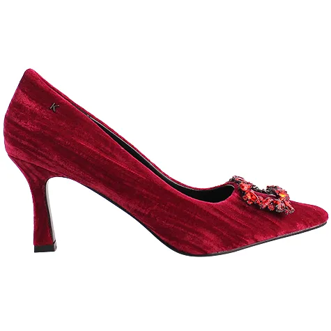 Kate Appleby Heels<Dressy Heeled Pumps - Tawtan - Red Velvet