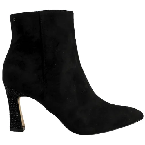 Kate Appleby Boots<Dressy Heeled Ankle Boots - Newmills - Black Suede