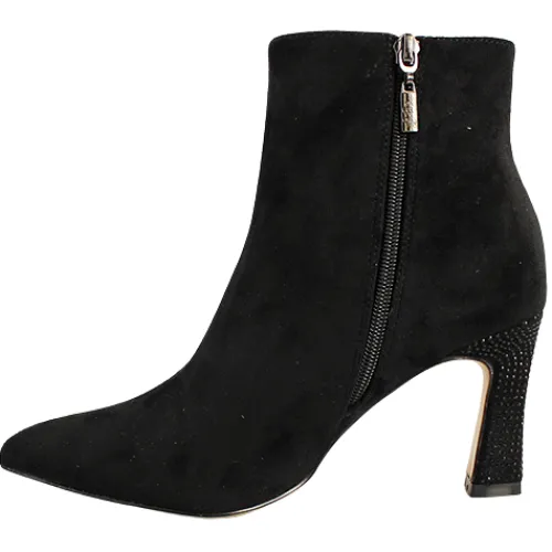 Kate Appleby Boots<Dressy Heeled Ankle Boots - Newmills - Black Suede