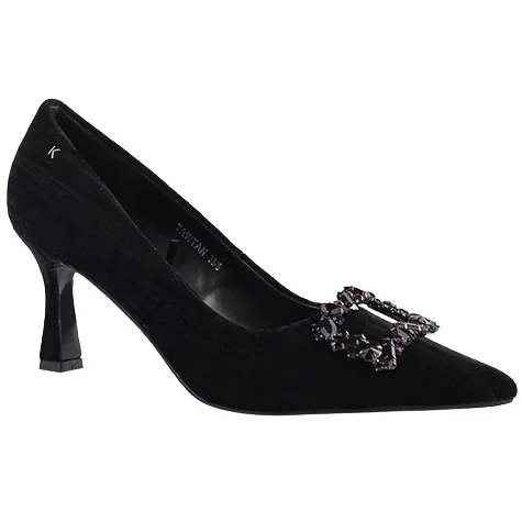Kate Appleby Heels<Dressy Heeled Pumps - Tawtan - Black Velvet