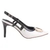 Kate Appleby Shoes<Ladies Patent Slingbacks - Longcot - White / Black