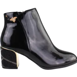 Kate Appleby Boots<Ladies Ankle Boots - Leyburn - Black Patent