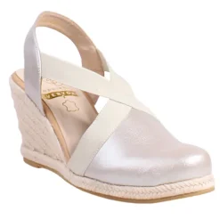 Kate Appleby Sandals<Ladies Wedge Sandals - Llanidan - Silver