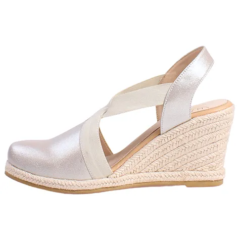 Kate Appleby Sandals<Ladies Wedge Sandals - Llanidan - Silver
