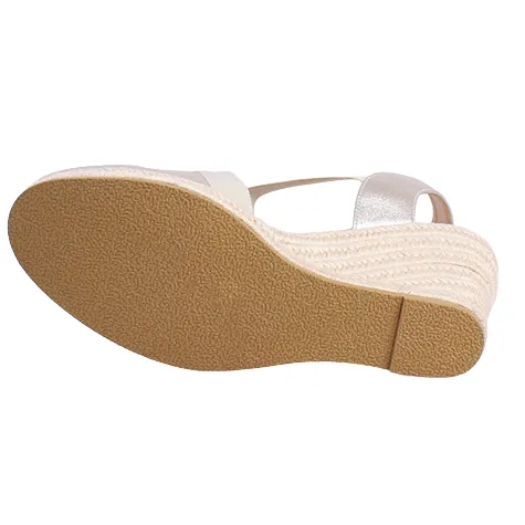 Kate Appleby Sandals<Ladies Wedge Sandals - Llanidan - Silver