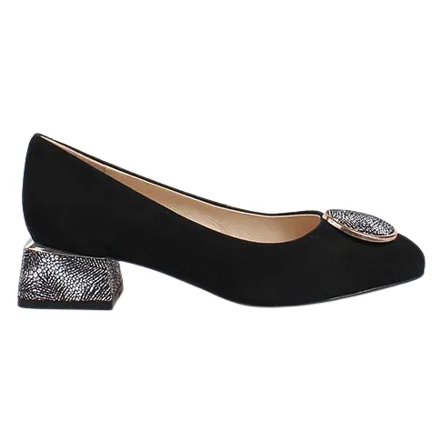 Loretta Vitale Heels<Block Heeled Pumps - W5308 - Black
