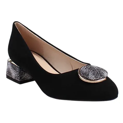 Loretta Vitale Heels<Block Heeled Pumps - W5308 - Black
