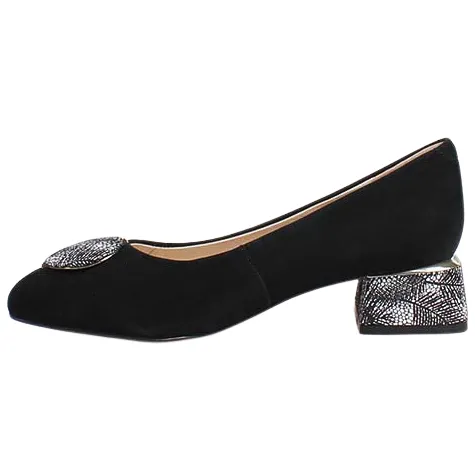 Loretta Vitale Heels<Block Heeled Pumps - W5308 - Black