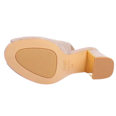 Loretta Vitale Heels<Peep Toe Sling Backs - C9610 - Apricot
