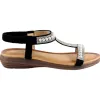 Lunar Sandals<Flat Sandals - Tancy - Black Pearl