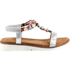 Lunar Sandals<Flat Sandals - Tempo - Silver