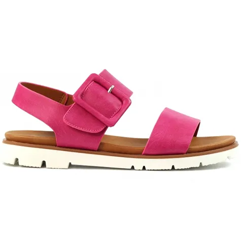 Lunar Sandals<Ladies Flat Sandals - Cher - Fuchsia