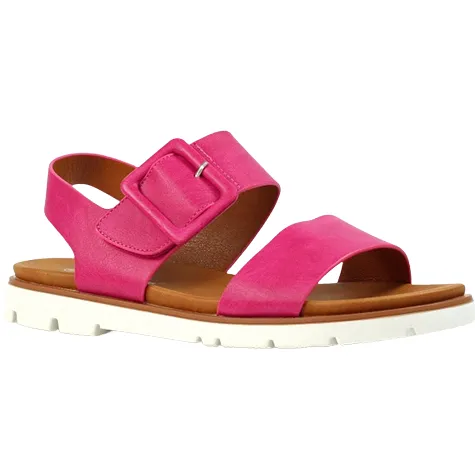 Lunar Sandals<Ladies Flat Sandals - Cher - Fuchsia