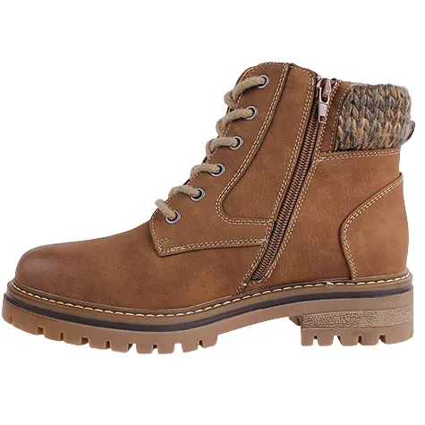 Lunar Boots<Ladies Laced Ankle Boots - Yestin - Tan