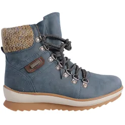 Lunar Boots<Ladies Laced Boots - Sycamore - Blue