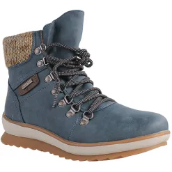 Lunar Boots<Ladies Laced Boots - Sycamore - Blue