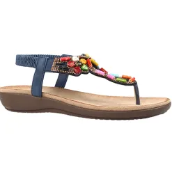 Lunar Sandals<Ladies Toe Post Sandals - Rachel - Blue