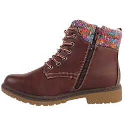 Lunar Boots<Ladies Waterproof Ankle Boots - Jalapeno - Burgundy