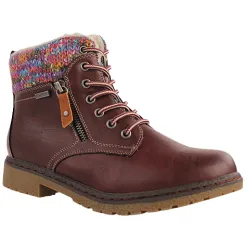 Lunar Boots<Ladies Waterproof Ankle Boots - Jalapeno - Burgundy