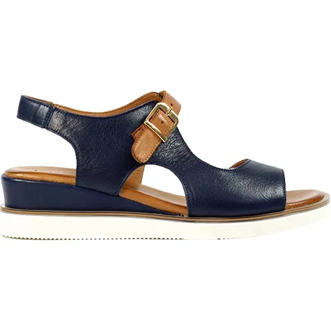 Lunar Sandals<Ladies Wedge Sandals - Spring - Navy