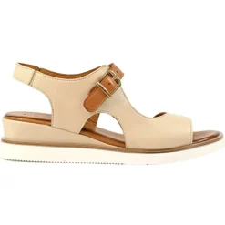 Lunar Sandals<Ladies Wedge Sandals - Spring - Beige